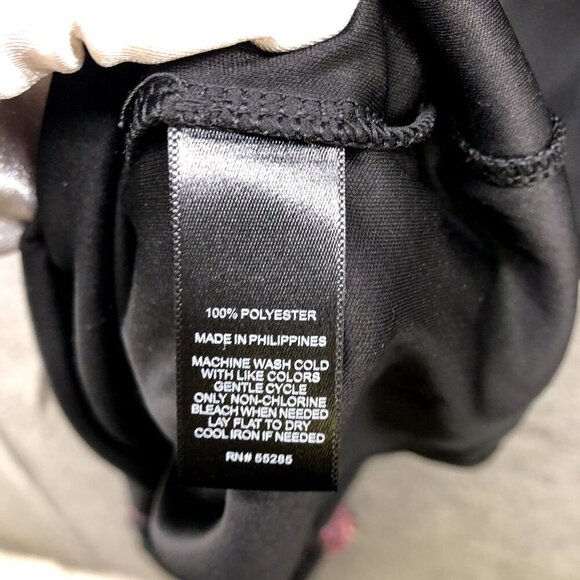 Express Maxi Dress Womens S Black Red Paisley Boho Cami Chiffon Split Front - Picture 7 of 11